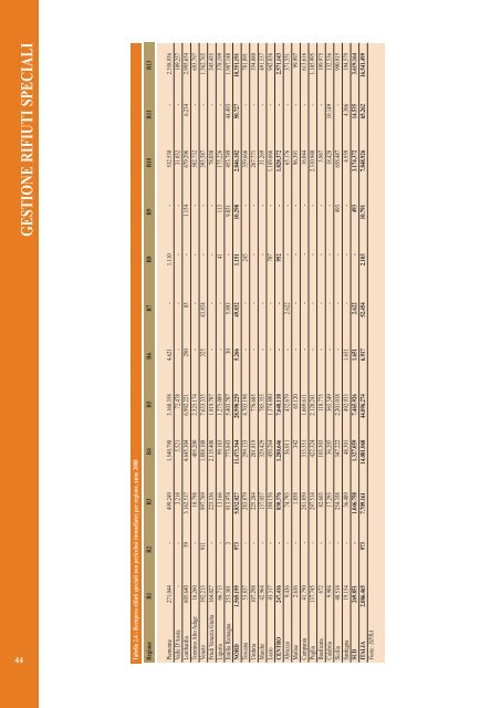 Rapporto rifiuti speciali 2010 - Ispra