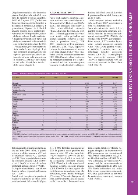 Rapporto rifiuti speciali 2010 - Ispra