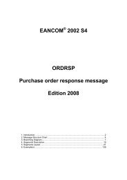 EANCOM 2002 S4 ORDRSP Purchase order response ... - GS1