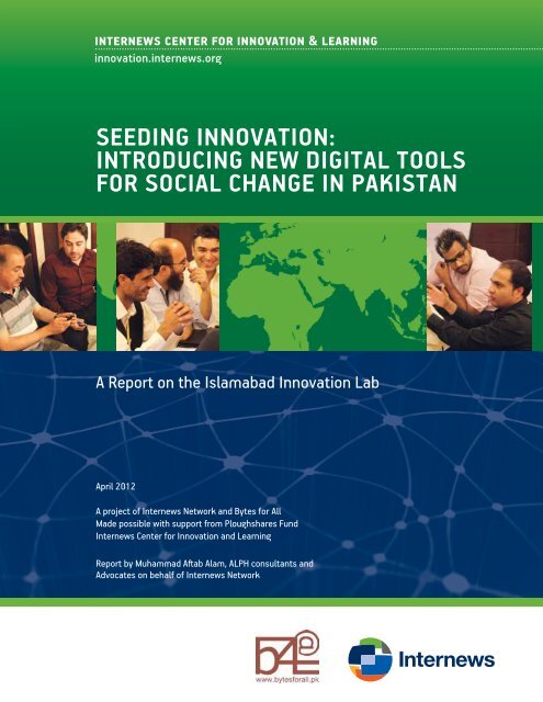 introducing new digital toolS for Social change in PakiStan - irada