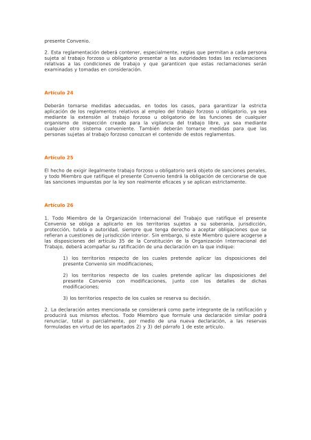 C29 Convenio sobre el Trabajo Forzoso 1930 - arl