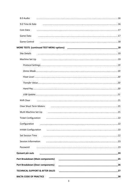 VISION CASINO SERIES SERVICE MANUAL - Blueprint Gaming