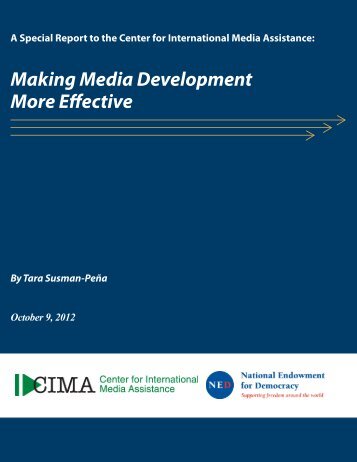 Making Media Development More Effective - Internews