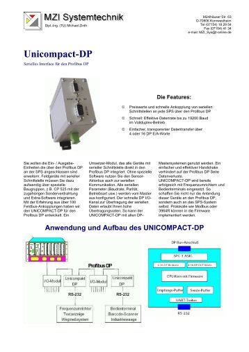 Unicompact-DP - MZI Systemtechnik