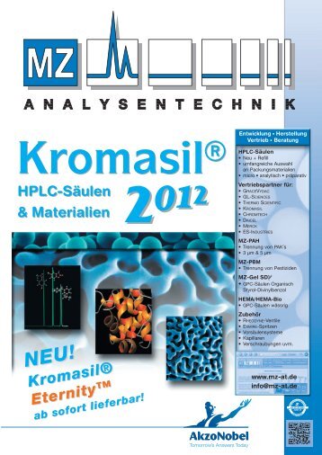 Kromasil Preisliste - at MZ-Analysentechnik