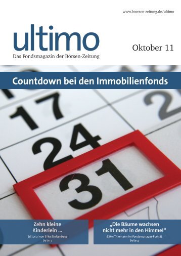 Countdown bei den Immobilienfonds - Börsen-Zeitung