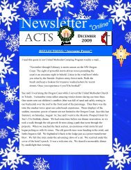 December 2009 ACTS online - First United Methodist Church, Ashland