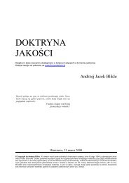 2.3 Doktryna jakoÅci - Inicjatywa Firm Rodzinnych