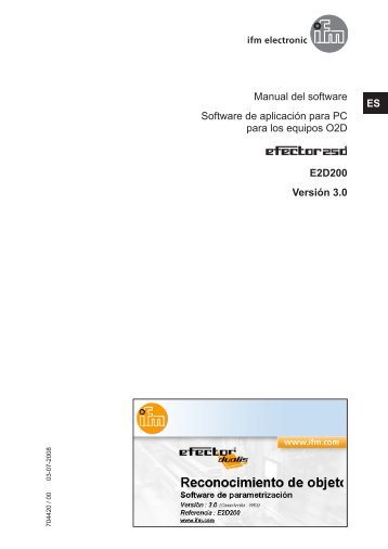 Manual de programaciÃ³n (espaÃ±ol) - IFM Electronic