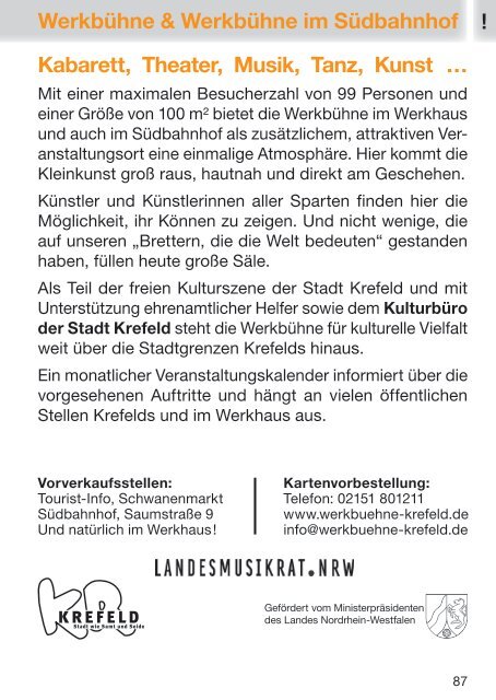 Werkhaus Programmheft 2/2013