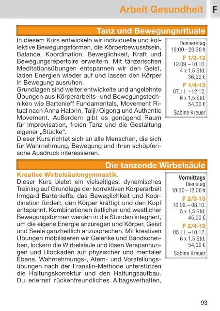 Werkhaus Programmheft 2/2013