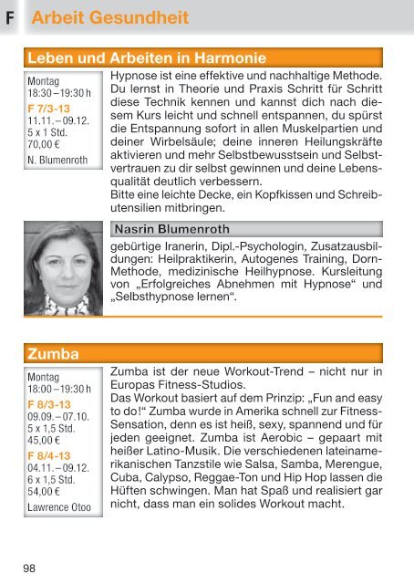 Werkhaus Programmheft 2/2013