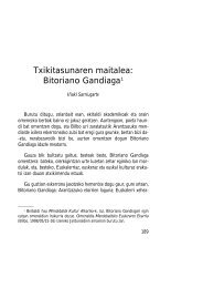 Txikitasunaren maitalea: Bitoriano Gandiaga1 - Mendebalde