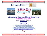 ICRASH 2010 Conference Program - University of Bolton