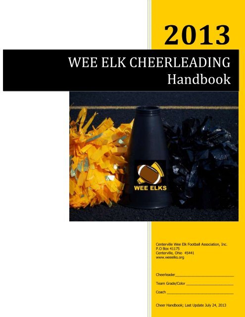 2013 Cheer Handbook