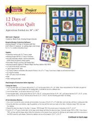 12 Days of Christmas Quilt - Amazing Designs Blog