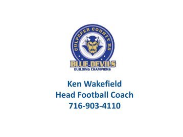 Culpeper County High School Blue Devil Football
