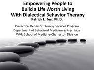 H 4 Kerr Empowering People to Live Using DBT