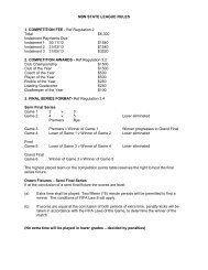 Rules & Regulations - Northern NSW Football