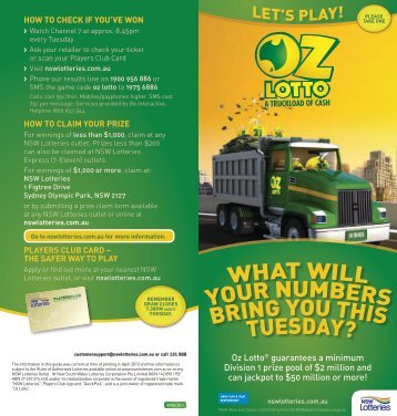 Oz Lotto "Let's Play"