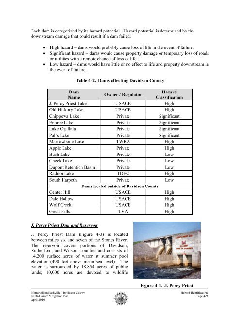 2010 Metro Mitigation Plan