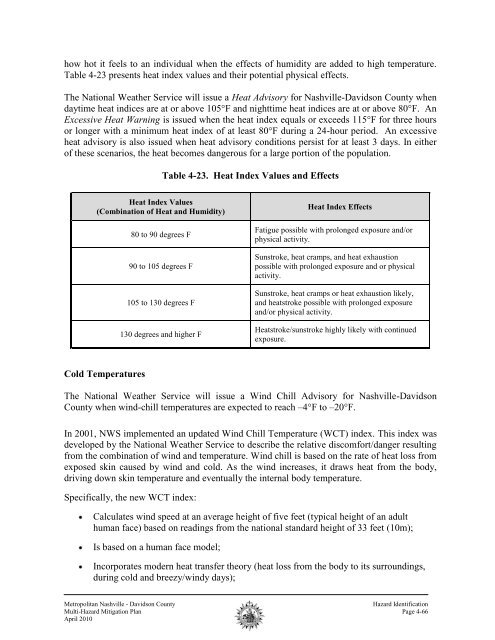 2010 Metro Mitigation Plan