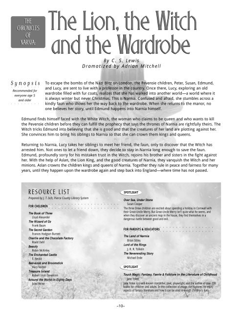 The Lion The Witch And The Wardrobe
