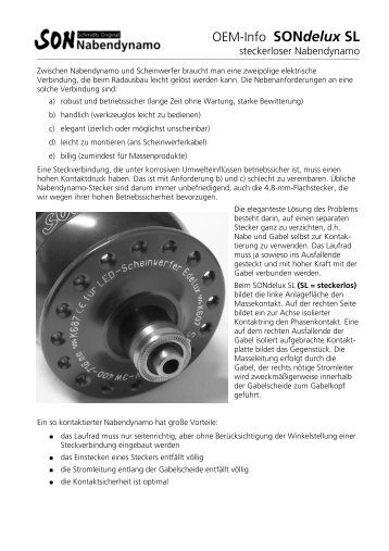 OEM-Info SONdelux SL - Schmidt Maschinenbau