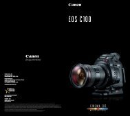 Canon C100 Camera Brochure - ZGC.com