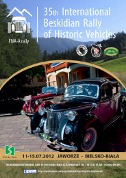 35th International Beskidian Rally of Historic Vehicles