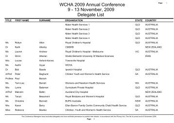 to download WCHA2009 Conference Delegate List