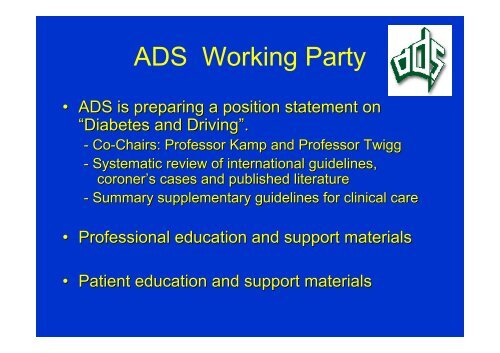 Diabetes and Commercial Driving (and other Safety Critical Work)