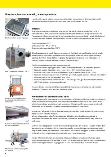 Brasatura, formatura a caldo, materie plastiche - Nabertherm