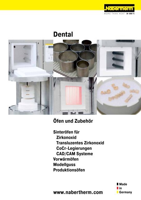 Katalog Dental - Nabertherm GmbH