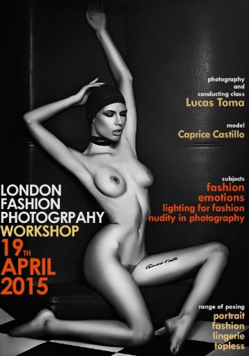 London Fashion Photography Workshop by Lucas Toma 19th April 2015