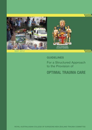 Revised trauma guidelines - Hqsc.govt.nz