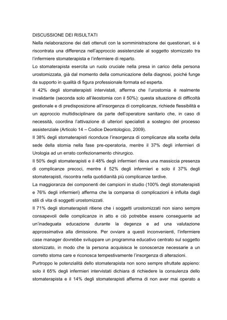 caring infermieristico in stomaterapia - Azienda Ospedaliera Mellino ...