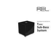 Subwoofer REL TZero instrucciones - Novomusica