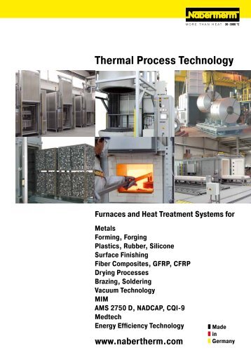 catalogue Thermal Process Technology - Nabertherm GmbH