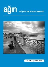 dÃ¼ÅÃ¼n ve sanat dergisi ocak - Åubat 2009 - Ankara AÄÄ±n DerneÄi
