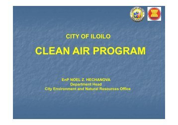 Iloilo, Philippines - Clean Air for Smaller Cities