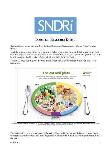 DIABETES â HEALTHIER EATING - NDR-UK