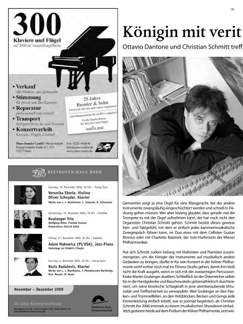 das magazin 11/12 2009 - Kölner Philharmonie