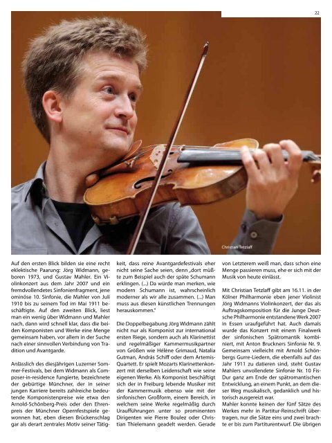 das magazin 11/12 2009 - Kölner Philharmonie