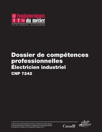 Dossier de compétences professionnelles : Électricien (industriel)