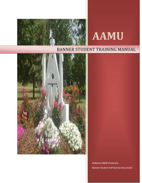 Banner Student Training Manual Welcome To Alabama A M University