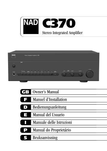 C370 manual -  NAD