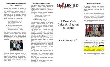 Student Dress Code - McAllen ISD