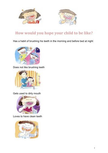 Brushing Teeth is What Children Can Do (PDF Brochure)