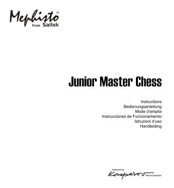 Mephisto Junior Master Chess - Saitek.com